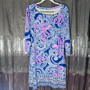 Lilly Pulitzer “Sophie” 50+ UPF Octopus Print purple blue XL